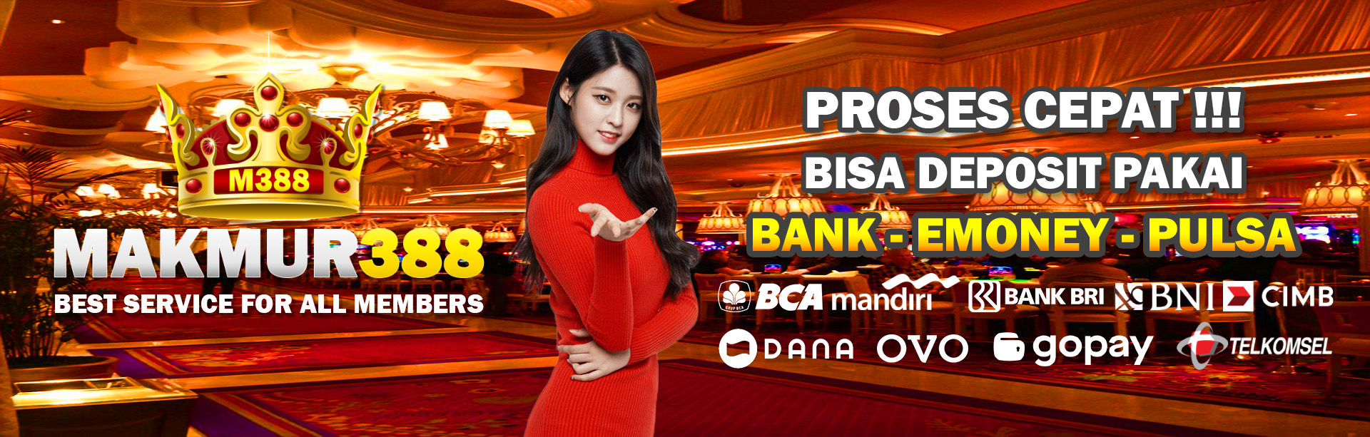 Proses Deposit Cepat MAKMUR388 Bank Emoney Pulsa